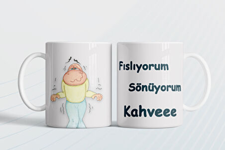 Kahvee Fıslıyorum sönüyorum Hediye Kupa Love Bug-T