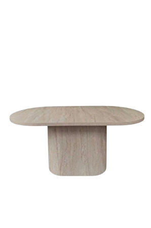 Lucca Oval Traverten Masa, 90x170
