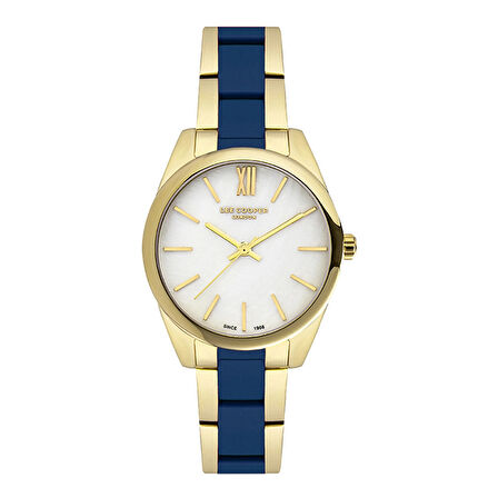 Lee Cooper LC07139.120 Kadın Kol Saati | Gold-Lacivert Zarafeti