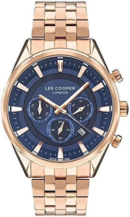 Lee Cooper LC07533.490-NM Erkek Kol Saati | 45 mm Rose Gold Çelik Kasa