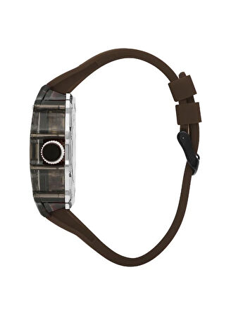 Lee Cooper LC07980.066 Erkek Kol Saati | 45 mm Kahverengi İskelet Kadran, Otomatik Mekanizma, Modern Sportif Tasarım