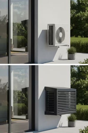 Klima Motoru/Dış Ünite Gizleme/Koruma Kafesi XL 120x62x150(H) Açılı Condor