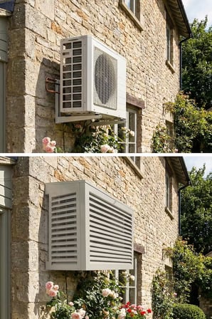 Klima Motoru/Dış Ünite Gizleme/Koruma Kafesi XL 120x62x150(H) Açılı Condor