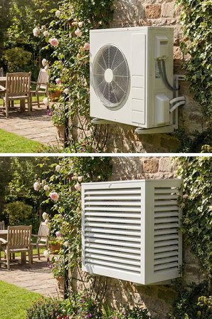 Klima Motoru/Dış Ünite Gizleme/Koruma Kafesi M 18000 BTU - 24000 BTU 110x56x85(H) Alüminyum Açısız Condor