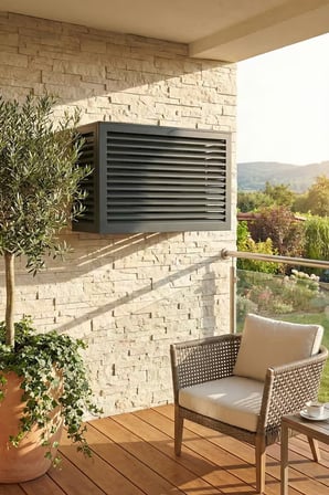 Klima Motoru/Dış Ünite Gizleme/Koruma Kafesi XS 7000 BTU - 9000 BTU 86X44X65(H) Açısız Condor
