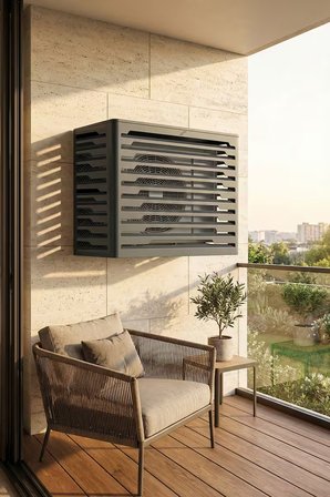 Klima Motoru/Dış Ünite Gizleme/Koruma Kafesi M 18000 BTU - 24000 BTU 110x56x85(H) Radius