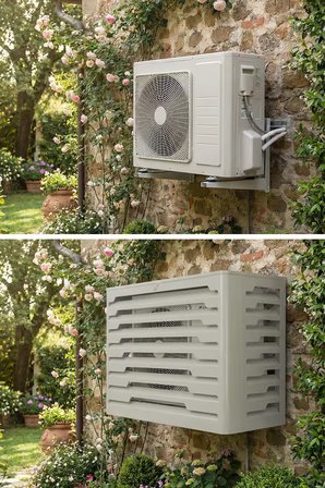 Klima Motoru/Dış Ünite Gizleme/Koruma Kafesi L 120x62x110(H) Alüminyum Radius