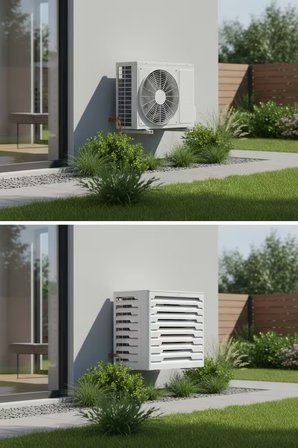 Klima Motoru/Dış Ünite Gizleme/Koruma Kafesi L 120x62x110(H) Alüminyum Radius