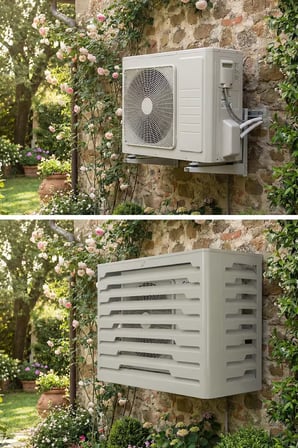 Klima Motoru/Dış Ünite Gizleme/Koruma Kafesi XS 7000 BTU - 9000 BTU 86X44X65(H) Alminyum Radius