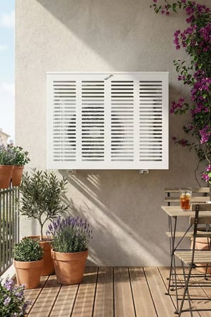 Klima Motoru/Dış Ünite Gizleme/Koruma Kafesi XL 120x62x150(H) Slotted