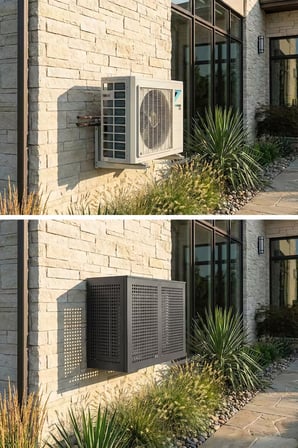 Klima Motoru/Dış Ünite Gizleme/Koruma Kafesi L 120x62x110(H) Alüminyum Square