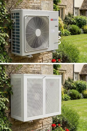 Klima Motoru/Dış Ünite Gizleme/Koruma Kafesi L 120x62x110(H) Alüminyum Square