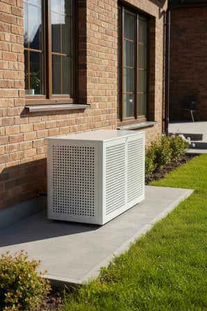 Klima Motoru/Dış Ünite Gizleme/Koruma Kafesi XS 7000 BTU - 9000 BTU 86X44X65(H) Alüminyum Square