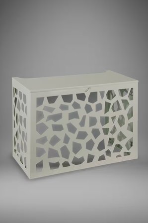 Klima Motoru/Dış Ünite Gizleme/Koruma Kafesi M 18000 BTU - 24000 BTU 110x56x85(H) Alüminyum Stone