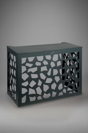 Klima Motoru/Dış Ünite Gizleme/Koruma Kafesi XL 120x62x150(H) Alüminyum Stone