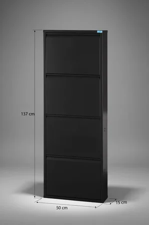 Metal Ayakkabılık 4'lü Model