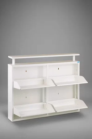 Metal Ayakkabılık 2 li Yatay Model