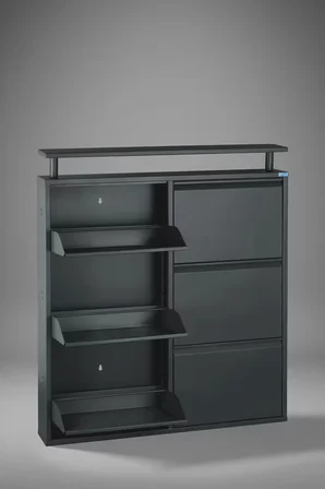 Metal Ayakkabılık 3 lü Yatay Model