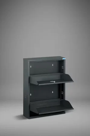 Metal Ayakkabılık 2 li Kilitli Model