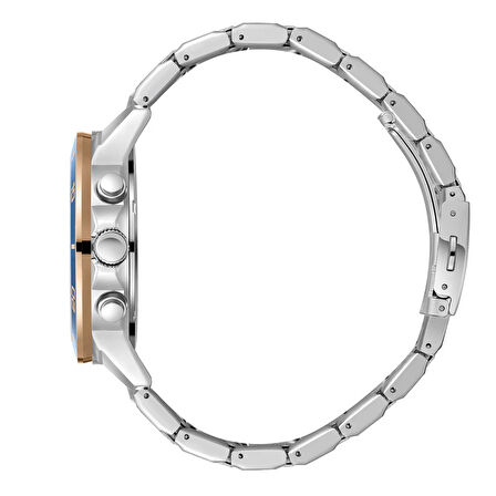 Lee Cooper LC08106.390 Erkek Kol Saati | Çelik Kasa, Lacivert Kadran, Takvim Fonksiyonlu