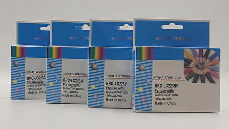 Dpi Kartuş Brother LC-223 CMYK 4’lü Muadil Mürekkep Kartuş Seti – 4x550 Sayfa