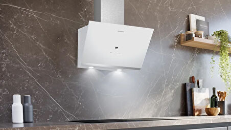 Siemens LC67KPJ20T 60 cm Beyaz Cam Davlumbaz