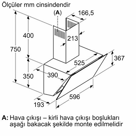 SIEMENS LC67KPJ30T Ankastre Davlumbaz