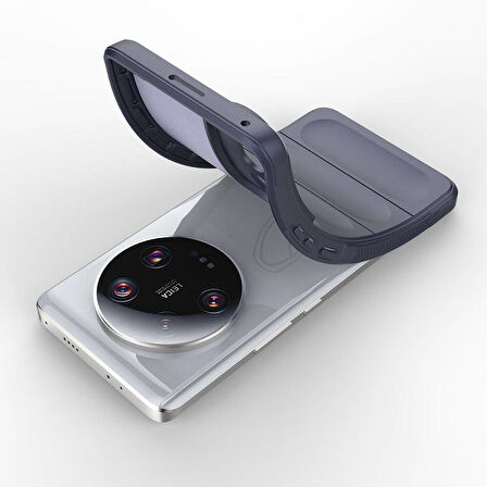 Xiaomi Mi 13 Ultra için Yeni Tasarım Silikon Kılıf Etnik Lacivert