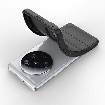 Xiaomi Mi 13 Ultra için Yeni Tasarım Silikon Kılıf Etnik Siyah