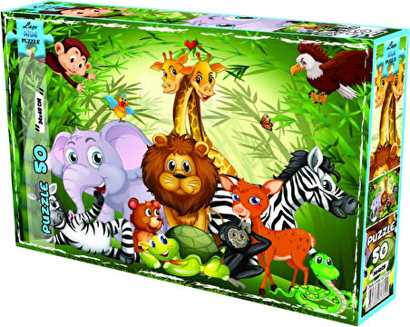 HAYVANLAR 50 PARÇA PUZZLE