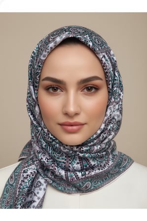 Lady Coco Dijital Baskı Royan Eşarp Desen 1 Renk 10