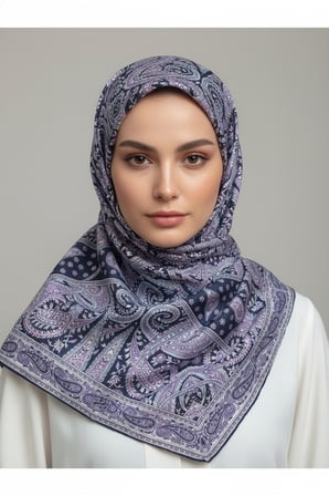 Lady Coco Dijital Baskı Royan Eşarp Desen 1 Renk 11