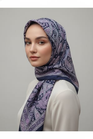 Lady Coco Dijital Baskı Royan Eşarp Desen 1 Renk 11
