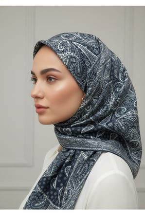 Lady Coco Dijital Baskı Royan Eşarp Desen 1 Renk 2