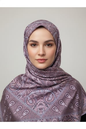 Lady Coco Dijital Baskı Royan Eşarp Desen 1 Renk 4