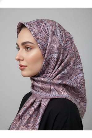 Lady Coco Dijital Baskı Royan Eşarp Desen 1 Renk 4