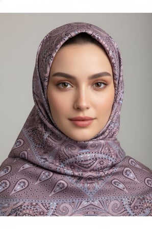 Lady Coco Dijital Baskı Royan Eşarp Desen 1 Renk 4