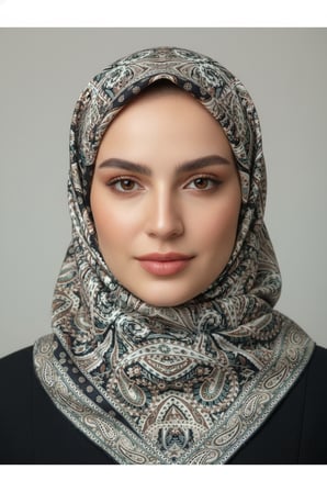 Lady Coco Dijital Baskı Royan Eşarp Desen 1 Renk 6