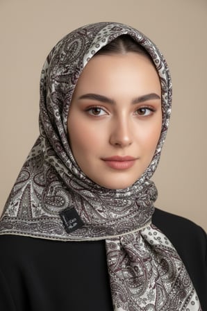 Lady Coco Dijital Baskı Royan Eşarp Desen 1 Renk 9