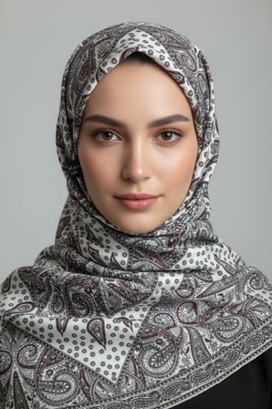 Lady Coco Dijital Baskı Royan Eşarp Desen 1 Renk 9