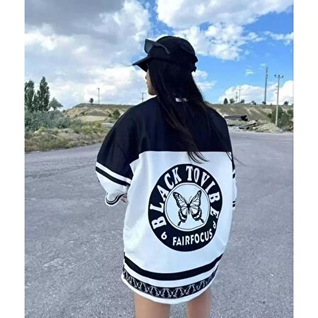 Lucky Life Dijital Baskılı Tshirt - Siyah