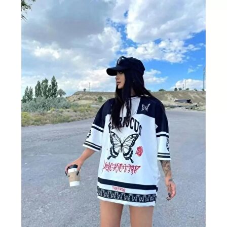 Lucky Life Dijital Baskılı Tshirt - Siyah