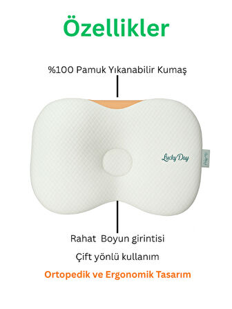 Bebek Düz Kafa Yastığı, Air Düz Kafa Yastık, Hava Alabilen Yastık, Organik %100 Pamuk Kumaş