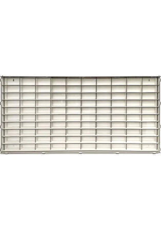 100 ARAÇLIK ŞEFFAF PLEKSİ KAPAKLI AHŞAP ARABA STANDI