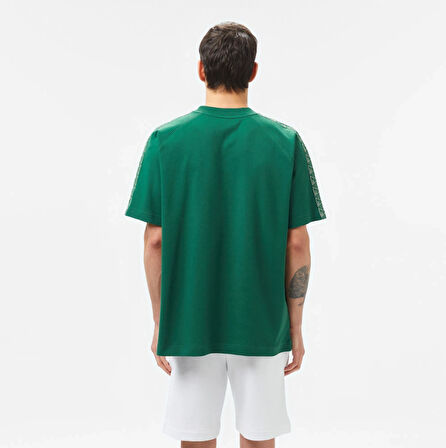 Lacoste Erkek Bisiklet Yaka Baskılı T-Shirt
