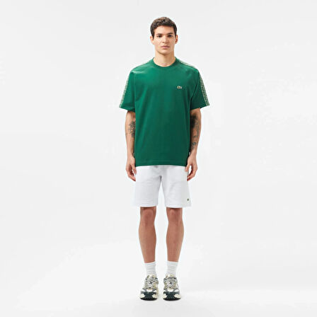 Lacoste Erkek Bisiklet Yaka Baskılı T-Shirt