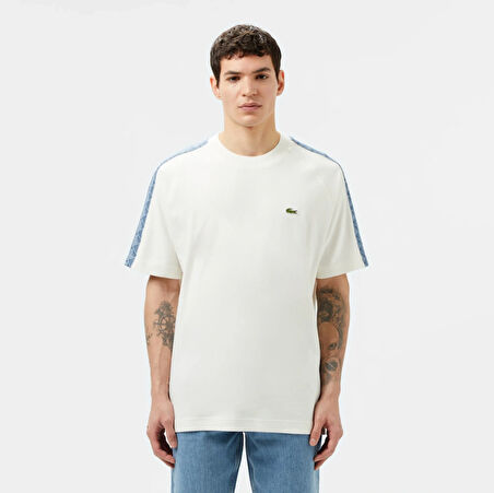Lacoste Erkek Bisiklet Yaka Baskılı T-Shirt