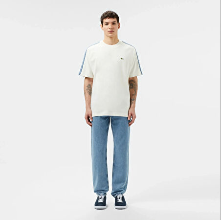 Lacoste Erkek Bisiklet Yaka Baskılı T-Shirt
