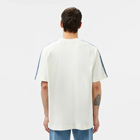 Lacoste Erkek Bisiklet Yaka Baskılı T-Shirt