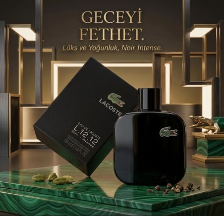 Lacoste L.12.12 Noir EDT 100 ml Erkek Parfüm ( LMN-LC-NOIR)